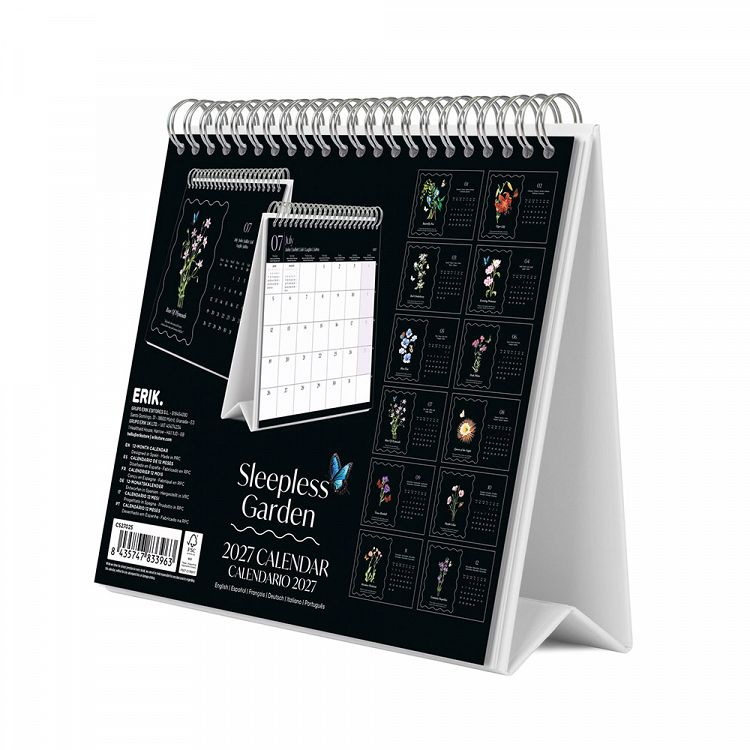 Deluxe Desk Calendar 2027 SLEEPLESS GARDEN