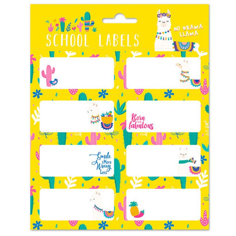 Sticky Labels 8x2 LLAMA LOVERS