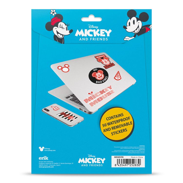 Αυτοκόλλητα Αδιάβροχα και Επαναχρησιμοποιούμενα για Gadgets DISNEY Mickey & Minnie