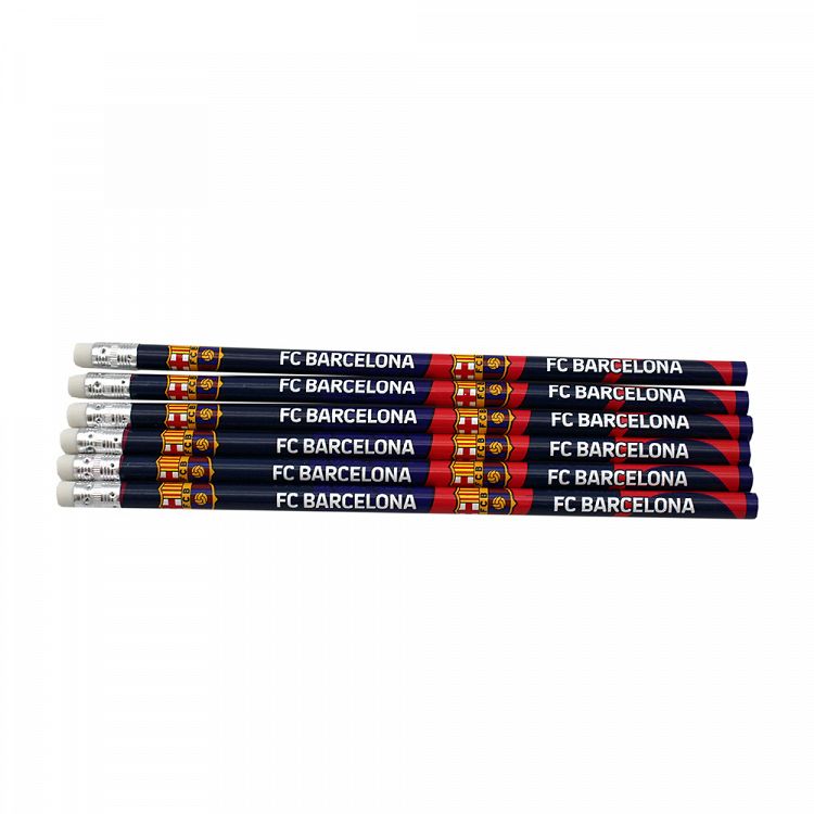 6 Pencils Set FC BARCELONA