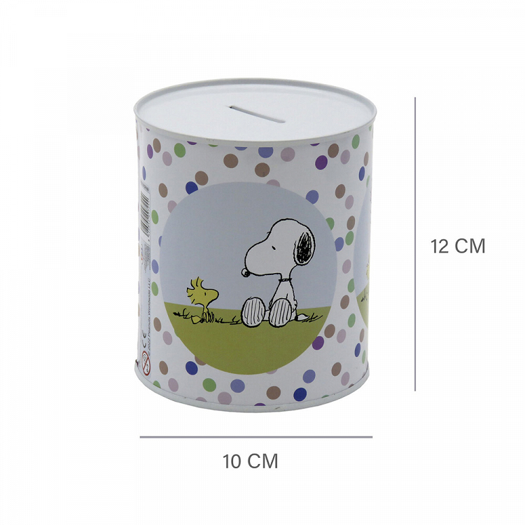 Metallic Coin Bank Box SNOOPY