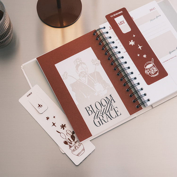 Premium Weekly Diary 2026/2027 17 Months 16.5x20cm IDOLE GAZETTE by Kokonote