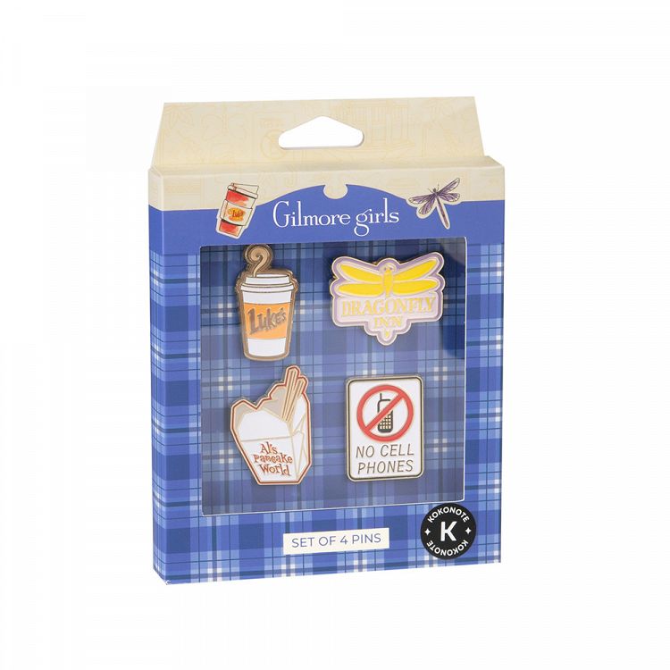 Premium Set of 4 Pins KOKONOTE GILMORE GIRLS