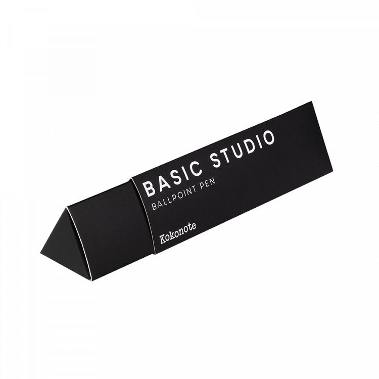 Ballpoint Pen 0,70mm KOKONOTE BASIC STUDIO Back to Black with Gold Plated Finish