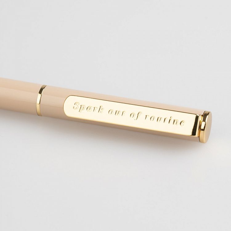 Ballpoint Pen 0,70mm KOKONOTE BASIC STUDIO Misty Gray with Gold Plated Finish
