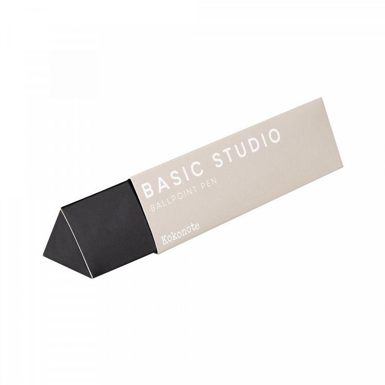 Ballpoint Pen 0,70mm KOKONOTE BASIC STUDIO Misty Gray with Gold Plated Finish