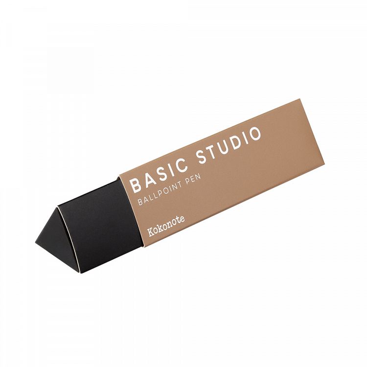 Ballpoint Pen 0,70mm KOKONOTE BASIC STUDIO Almond Latte with Gold Plated Finish
