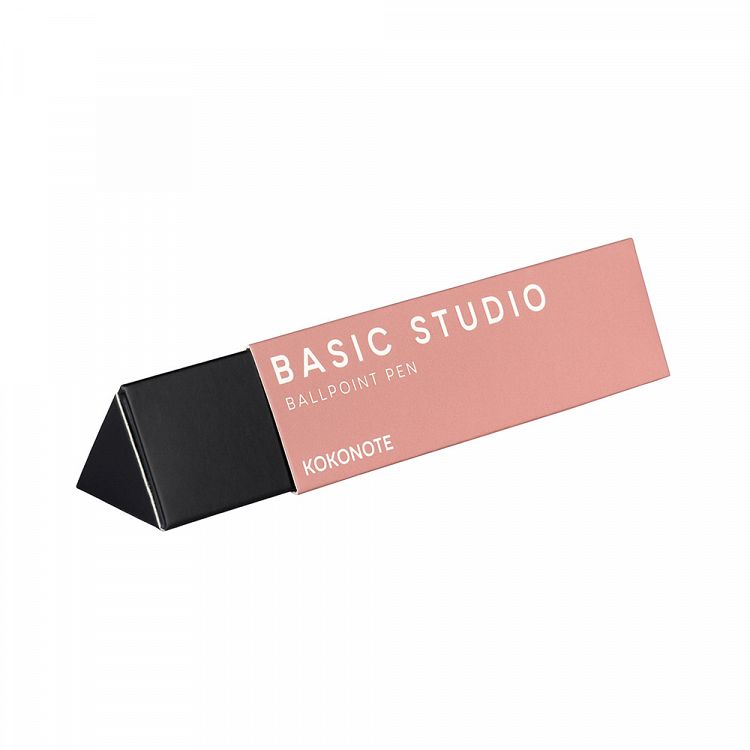 Ballpoint Pen 0,70mm KOKONOTE BASIC STUDIO Rose Nude with Gold Plated Finish