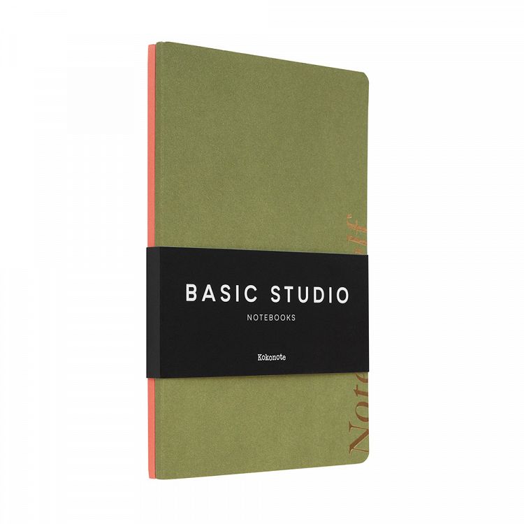 Pack of 2 Notebooks Α5 KOKONOTE BASIC STUDIO Pesto Blossom