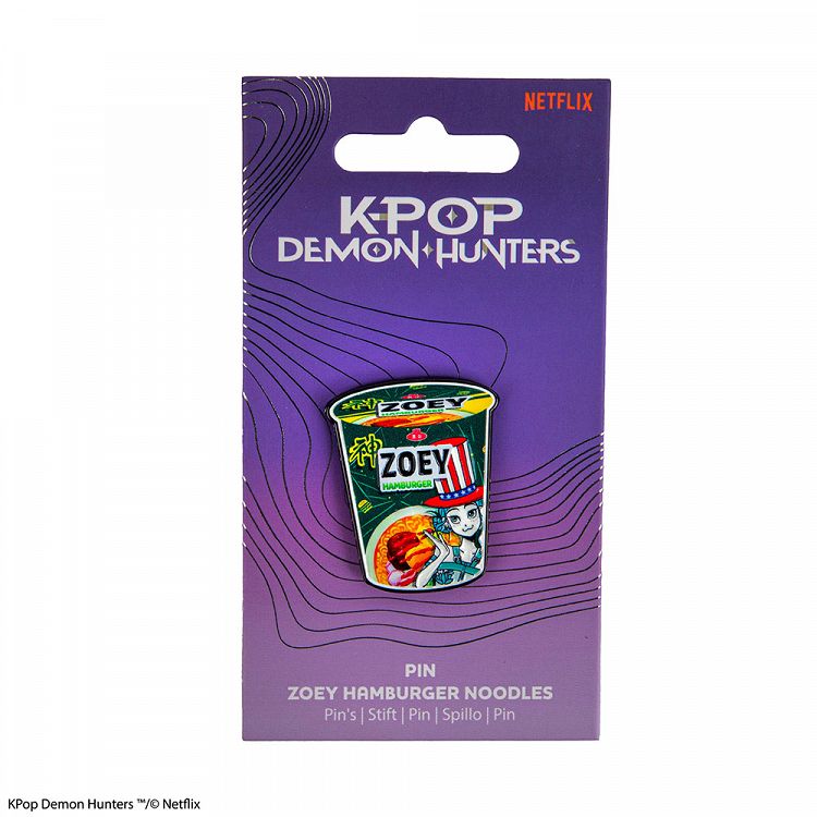 Badge K-POP DEMON HUNTERS Noodle Cup Zoey Hamburger