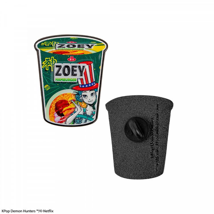 Badge K-POP DEMON HUNTERS Noodle Cup Zoey Hamburger