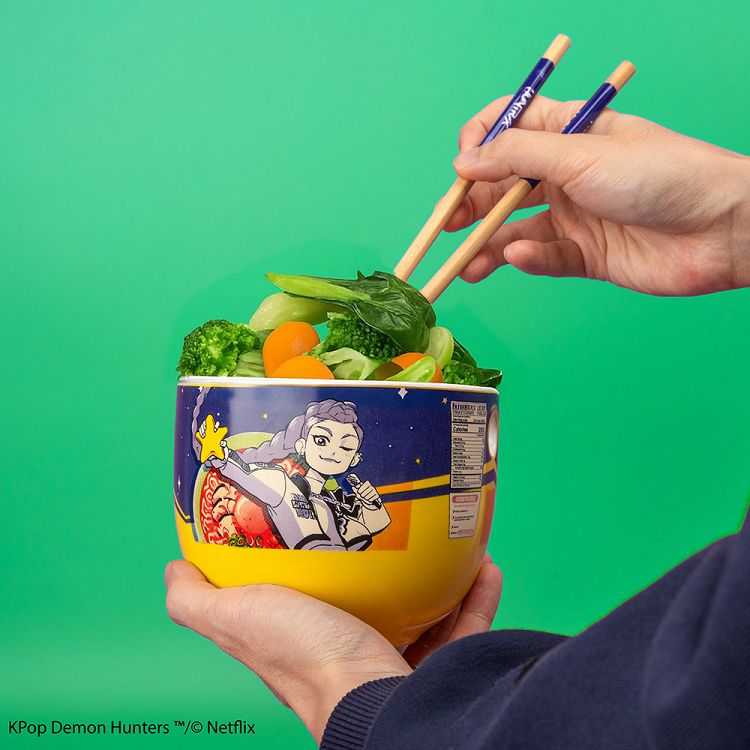 Ramen Bowl with Chopsticks K-POP DEMON HUNTERS Rumi Superstar Flavor Noodles