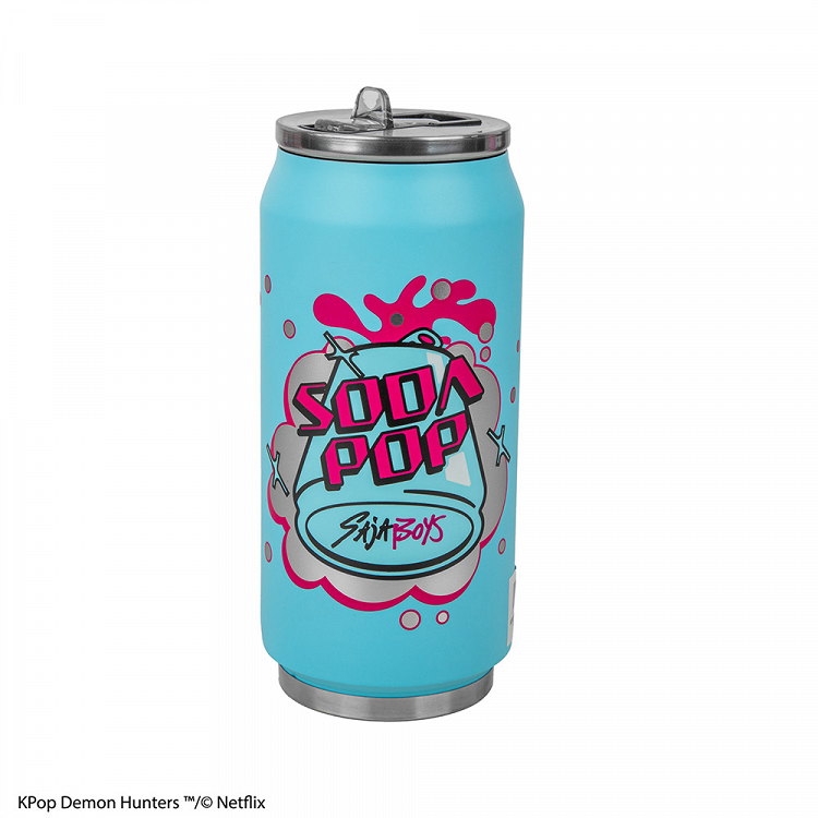 Metallic Cup with straw Hot&Cold 500ml K-POP DEMON HUNTERS Soda Pop Can