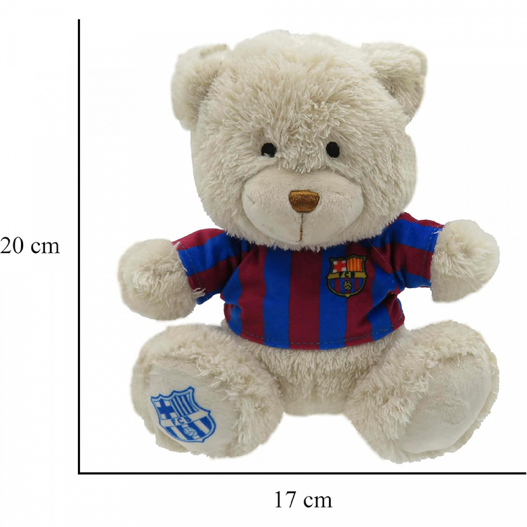Teddy Bear with T Shirt Plush Toy 20cm FC BARCELONA
