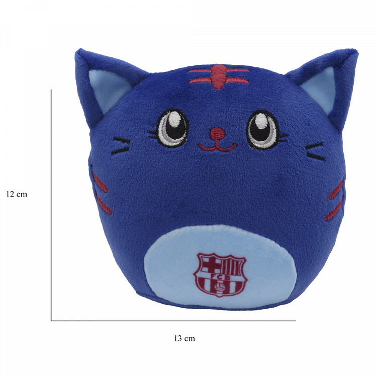Cat Squishy Plush Toy 12cm FC BARCELONA