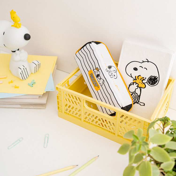 Double Rectangular Case SNOOPY Lazy Days