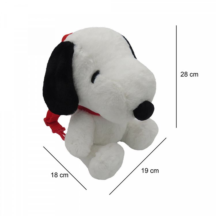 Τσάντα Πλάτης Λούτρινη 28εκ SNOOPY