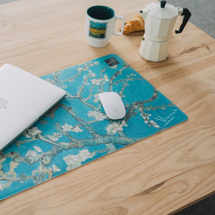 Mouse Pad XL 60Χ35cm VAN GOGH MUSEUM Vegan Leather