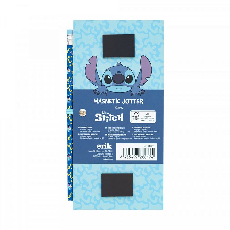 Notes Pad 65sh with Magnet & Pencil DISNEY Stitch Tropical