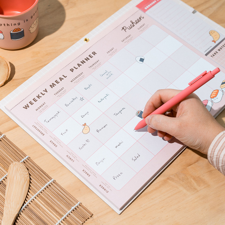 Magnetic Planner PUSHEEN Sushi Roll