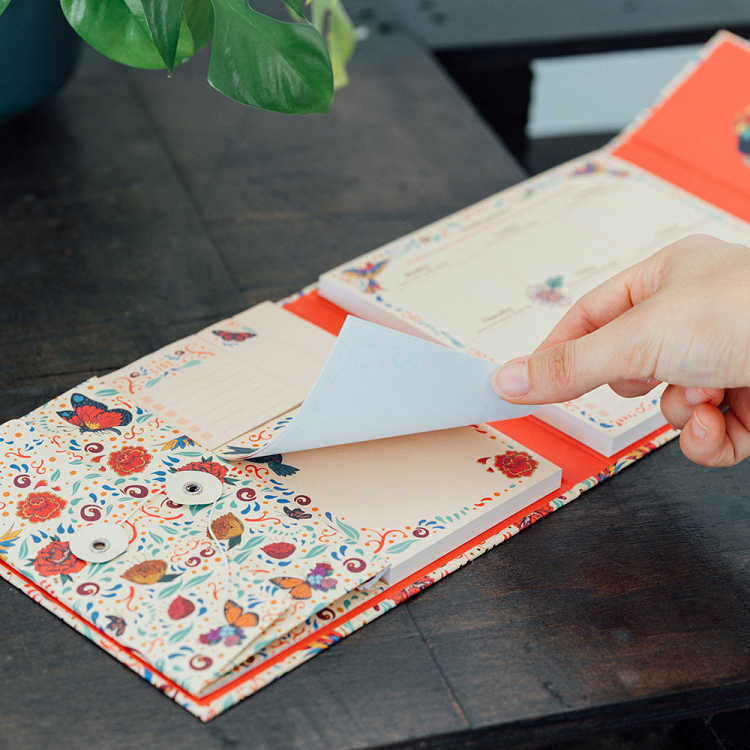 Weekly Planner Notepad 19Χ17cm with Sticky Notes FRIDA KAHLO Viva La Vida