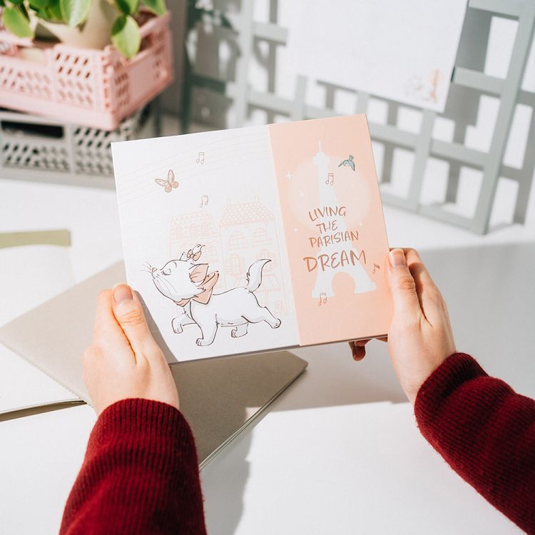 Weekly Planner Notepad 19Χ17cm with Sticky Notes DISNEY The Aristocats Bonjour Marie