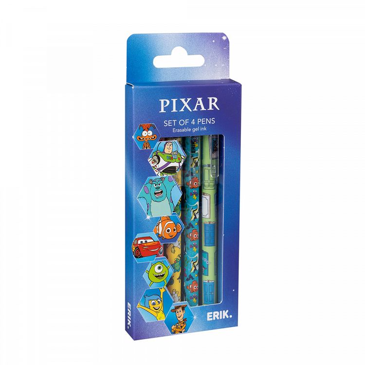 Στυλό που σβήνει σε 4 Χρώματα Σετ 4 τεμαχίων DISNEY PIXAR
