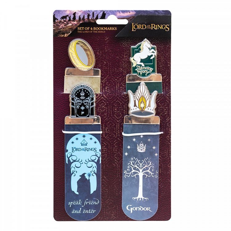 Set of 4 Bookmarks LORD OF THE RINGS