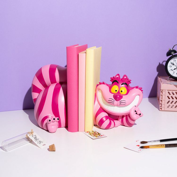 Σετ με 2 Βιβλιοστάτες DISNEY ALICE IN WONDERLAND CHESHIRE CAT