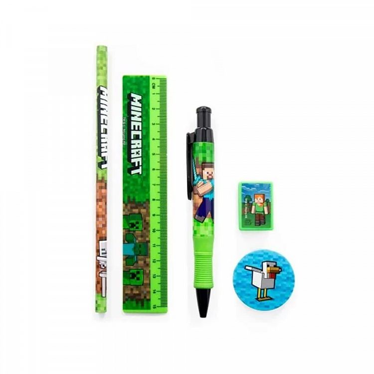 Stationery Kit 5 Pieces MINECRAFT Chicken