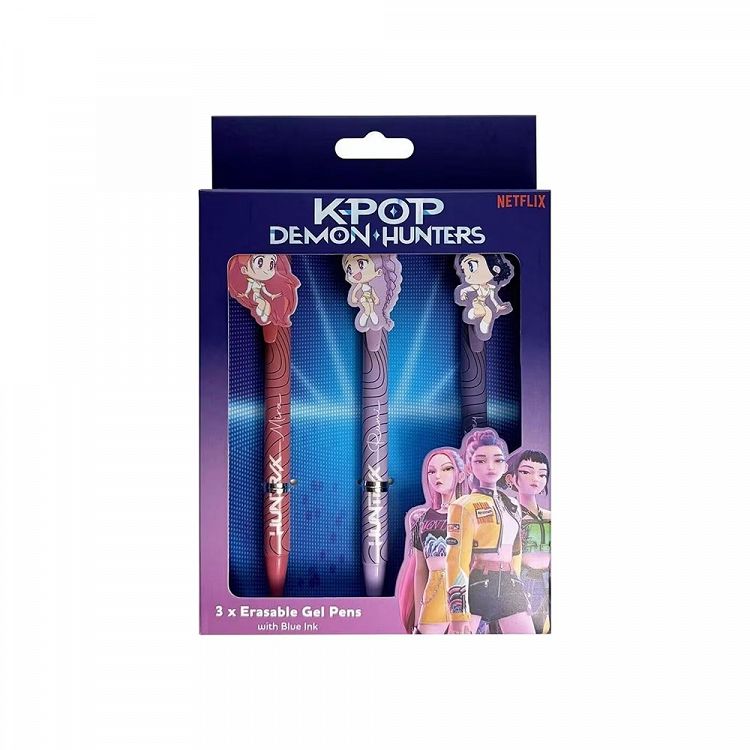 Στυλό Gel Pen που σβήνουν K-POP DEMON HUNTERS σε Συσκ. 3 τεμαχίων