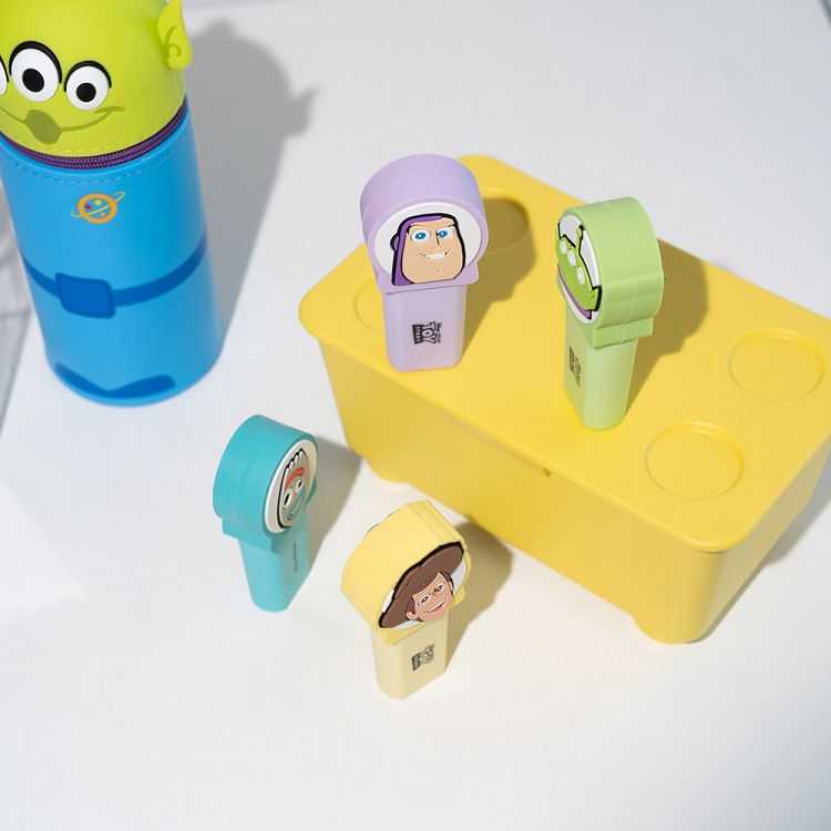 Set of 4 Highlighters with 3D Topper DISNEY PIXAR TOY STORY