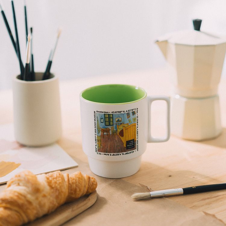 Premium Mug 350ml VAN GOGH MUSEUM Yellowish-green