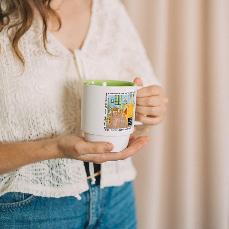 Premium Mug 350ml VAN GOGH MUSEUM Yellowish-green