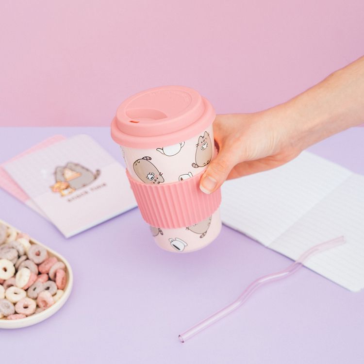 Κεραμική Κούπα Ταξιδιού 400ml με Καπάκι PUSHEEN Moments Collection