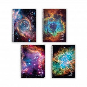 NEBULA Wirelock Notebook B5/17Χ25 2 Subjects 60 Sheets 10pcs