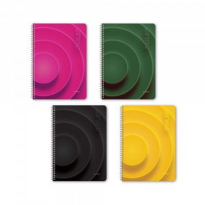 PULSE Wirelock Notebook B5/17Χ25 3 Subjects 90 Sheets 6pcs