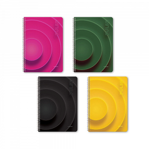 PULSE Wirelock Notebook B5/17Χ25 4 Subjects 120 Sheets 6pcs