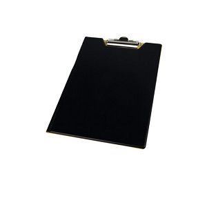 Dossier with Clip A4, black/yellow