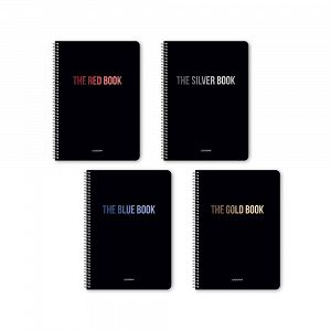 THE COLOR BOOK Wirelock Notebook B5/17Χ25 4 Subjects 120 Sheets 6pcs
