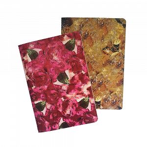 Loginotes PAPER LINE FLOWER PATTERN, A5/14X20 Gold Foil, 50 φύλλα (συσκ. 2τμχ)