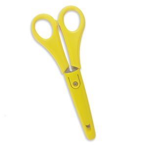 Children's Pair of Scissors 135 mm with yellow cover