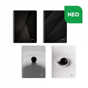 BLACK & WHITE Wirelock Notebook B5/17Χ25