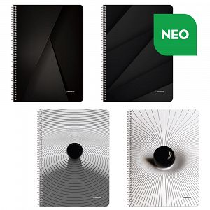 BLACK & WHITE Wirelock Notebook A4/21Χ29