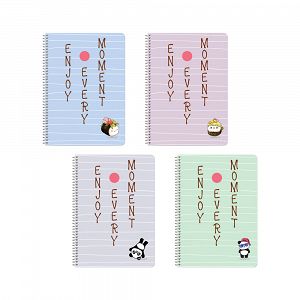 ENJOY Wirelock Notebook B5/17Χ25 3sub 90sh 6pcs