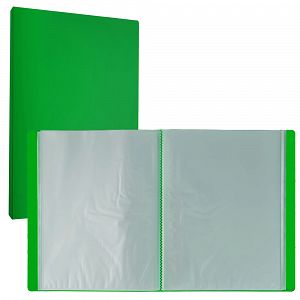 Σουπλ Mαλακό ELEGANT, με 40 Διαφανείς Θήκες, Α4 - Πράσινο