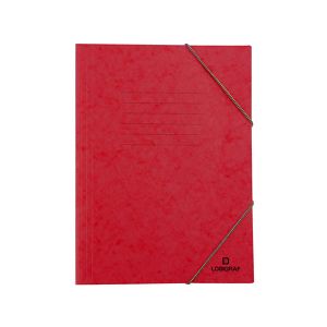 Ντοσιέ Πρεσπάν με Λάστιχο για Α4, συσκ. 10τμχ, σε 10 κλασικά και μοντέρνα χρώματα - Κόκκινο