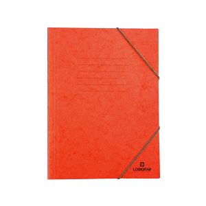 Ντοσιέ Πρεσπάν με Λάστιχο για Α4, συσκ. 10τμχ, σε 10 κλασικά και μοντέρνα χρώματα - Πορτοκαλί