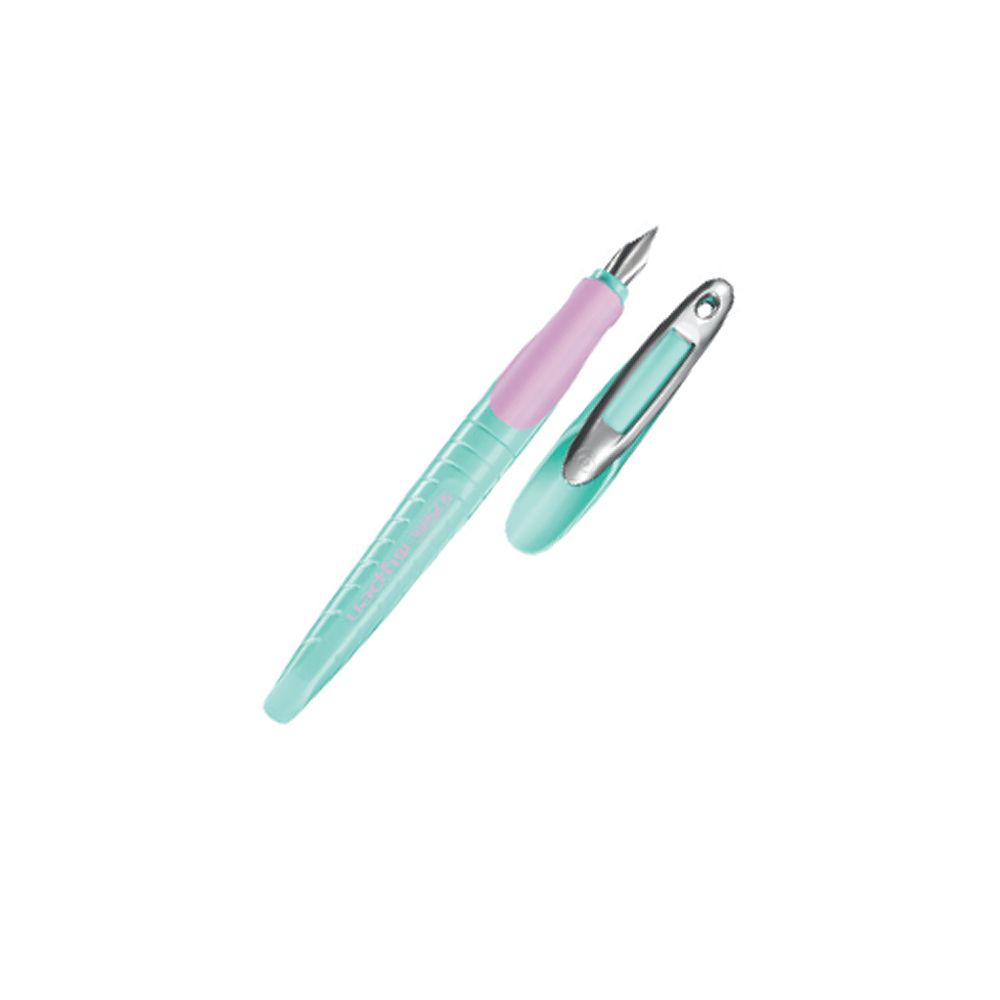 HERLITZ Fountain Pen My.Pen M Size Nib Purple-Mint - 4pcs Package