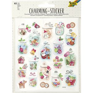 Set 65 Charming Stickers, 2 sheets 15Χ17cm CHRISTMAS II